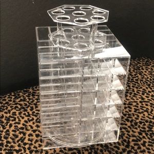 Acrylic makeup and lipstick organizer